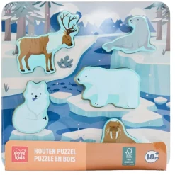 Playing Kids Arctic Puzzel