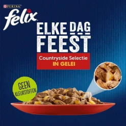 Purina Felix Elke Dag Feest Mix Selectie in Gelei Kattenvoer