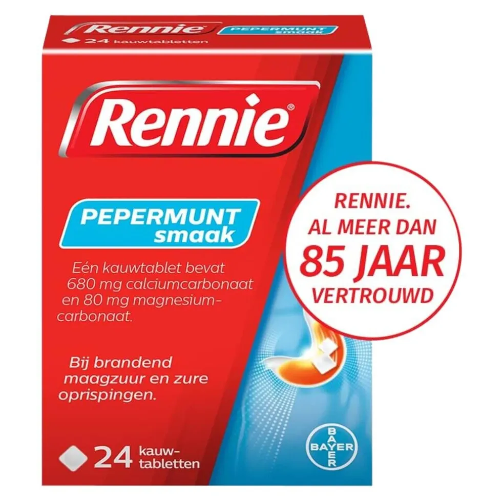 Rennie Pepermunt Kauwtabletten