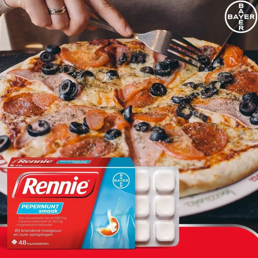 Rennie Pepermunt Kauwtabletten