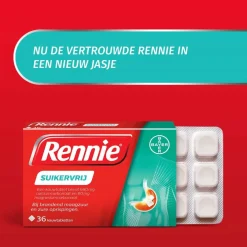 Rennie Suikervrij Kauwtabletten