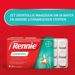 Rennie Suikervrij Kauwtabletten