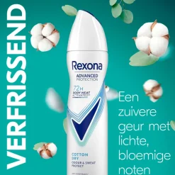 Rexona Women Advanced Protection Cotton Dry Antitranspirant Spray