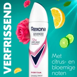 Rexona Women Advanced Protection Biorythm Antitranspirant Spray
