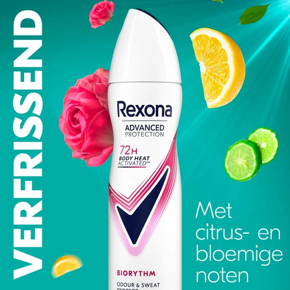 Rexona Women Advanced Protection Biorythm Antitranspirant Spray