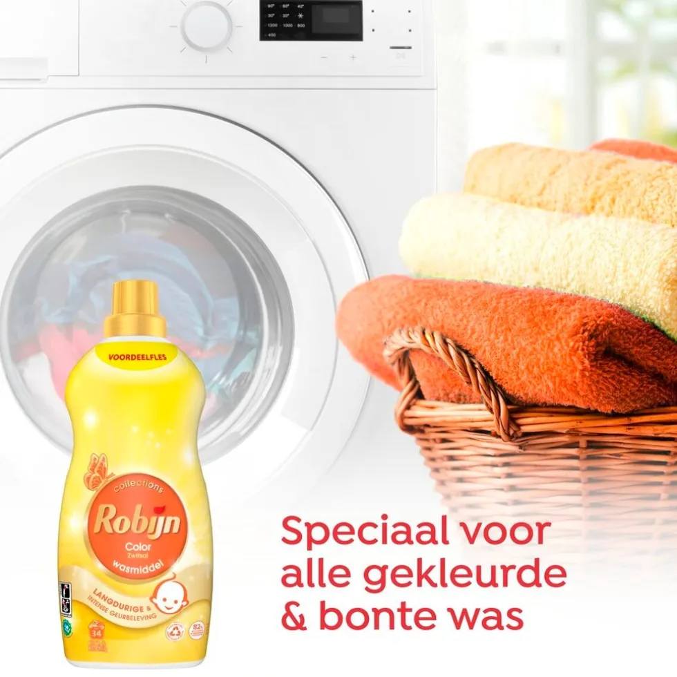 Robijn Collections Klein & Krachtig Zwitsal Color Vloeibaar Wasmiddel