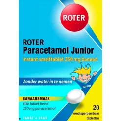 Roter Paracetamol Junior 250mg Smelttabletten