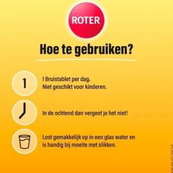 Roter Vitamine C 1000 mg Abrikoos-Sinaasappel Bruistabletten
