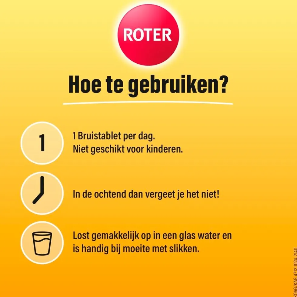 Roter Vitamine C 1000 mg Abrikoos-Sinaasappel Bruistabletten