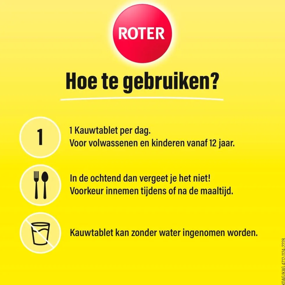 Roter Vitamine C 1000 mg Sterk Kauwtabletten