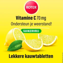 Roter Vitamine C 70 mg Suikervrije Kauwtabletten
