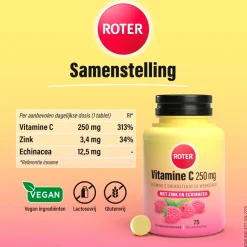Roter Vitamine C 250 mg Weerstand Tabletten