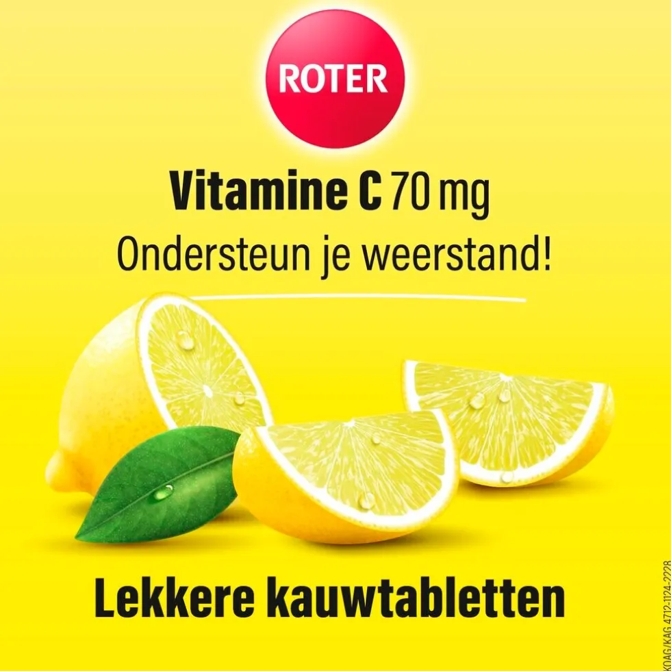 Roter Vitamine C 70mg Citroen Kauwtabletten