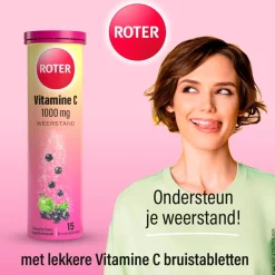 Roter Vitamine C 1000mg Zwarte Bes Appel Bruistabletten