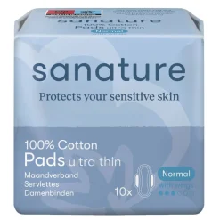Sanature 100% Katoenen Normal Maandverband