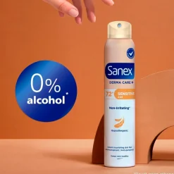Sanex Derma Care+ Sensitive 72h Antitranspirant Deodorant Spray