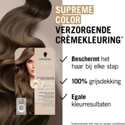 Schwarzkopf Creme Supreme 7-42 Nude Donker Beigeblond Verzorgende Crèmekleuring