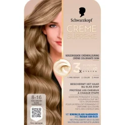 Schwarzkopf Creme Supreme 8-16 Cool Asblond Verzorgende Crèmekleuring