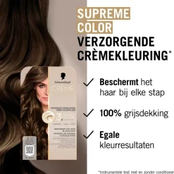 Schwarzkopf Creme Supreme 6-0 Natuurlijk Lichtbruin Verzorgende Crèmekleuring