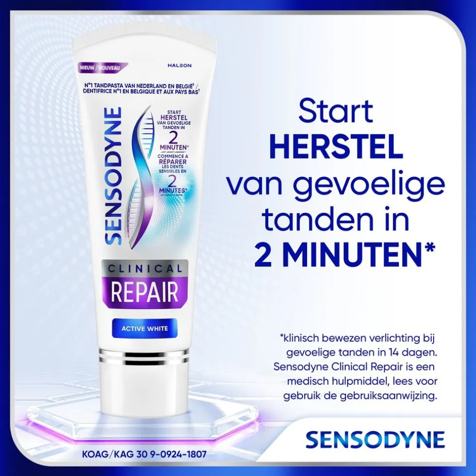 Sensodyne Clinical Repair Active White Tandpasta