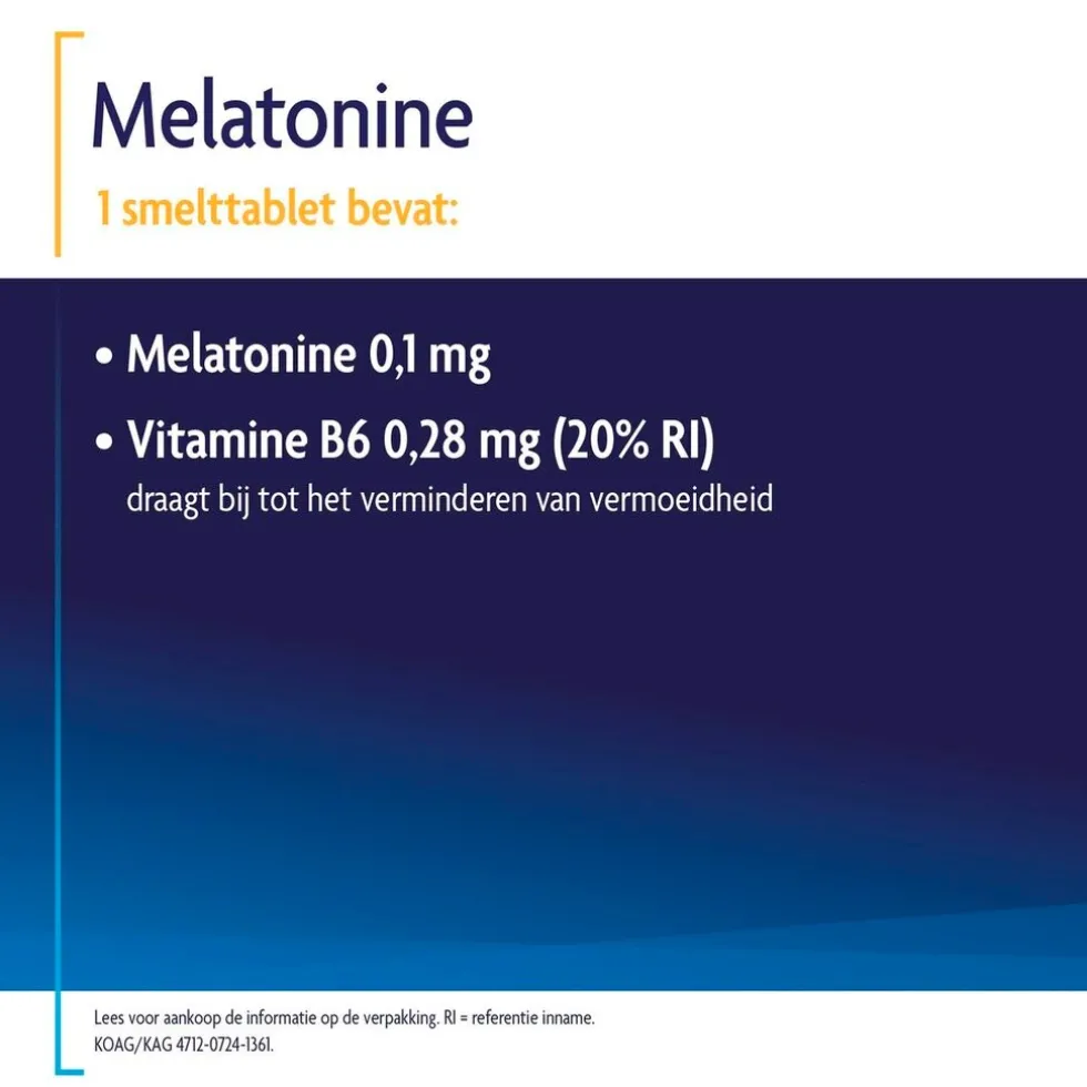 Shiepz Melatonine Original 0,1mg Smelttabletten