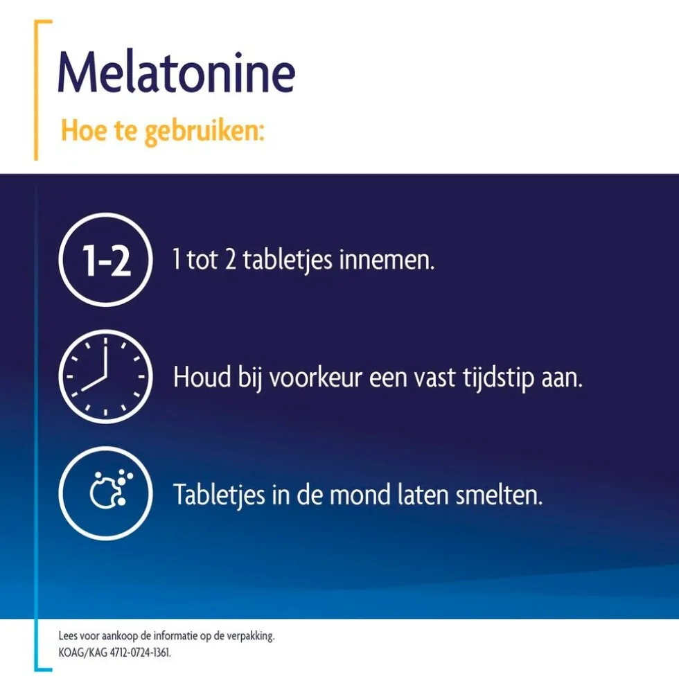 Shiepz Melatonine Original 0,1mg Smelttabletten