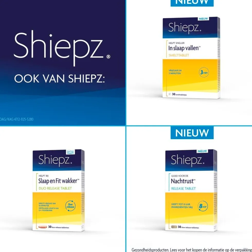 Shiepz Nachtrust 3 in 1 Hooggedoseerd Liquid Capsules