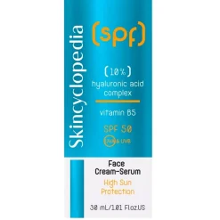 Skincyclopedia Hyaluronic Acid Complex SPF50 Face Cream-Serum