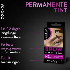 Syoss Brow Tint Donkerbruin Permanente Wenkbrauwverf