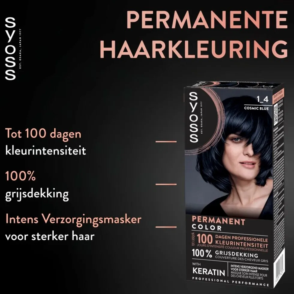 Syoss Color 1.4 Cosmic Blue Haarkleuring