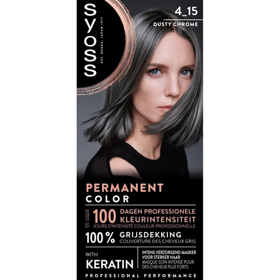 Syoss Metallic Shine 4-15 Dusty Chrome Haarkleuring