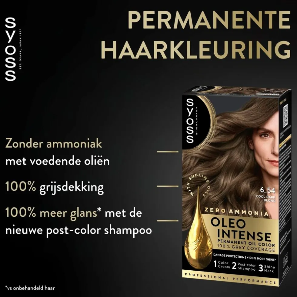 Syoss Oleo Intense 6-54 Capuccino Blond Haarkleuring