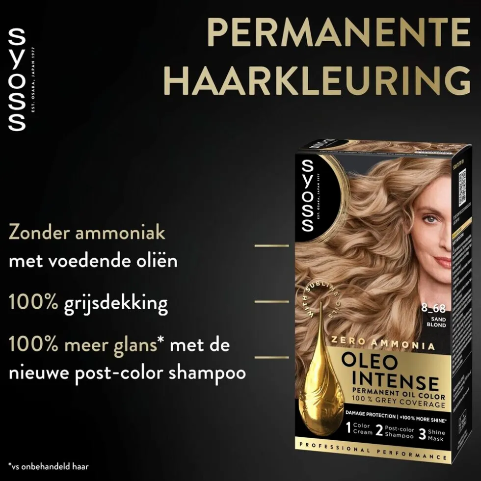 Syoss Oleo Intense 8-68 Vanillablond Haarkleuring