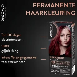 Syoss Permanent Color 5-29 Intens Rood Permanente Haarkleuring