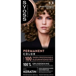 Syoss Salonplex 5-8 Hazelnootbruin Permanente Haarkleuring