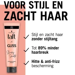 Taft x Gliss Sleeky Smooth Straightening Cream