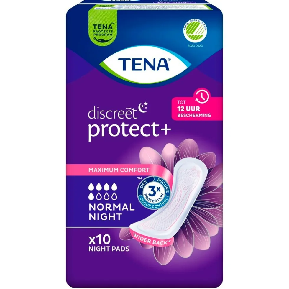 Tena Discreet Protect+ Normal Night Verbanden