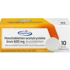 Trekpleister Acetylcysteine Bruis 600mg Bruistabletten