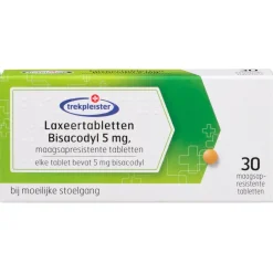 Trekpleister Bisacodyl 5mg Laxeertabletten