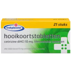 Trekpleister Cetirizine 10Mg Hooikoortstabletten