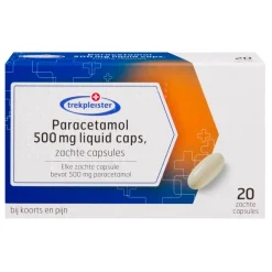 Trekpleister Paracetamol 500mg Liquid Caps
