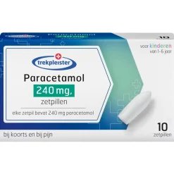 Trekpleister Paracetamol 240 Mg Zetpillen