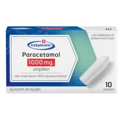 Trekpleister Paracetamol 1000 Mg Zetpillen