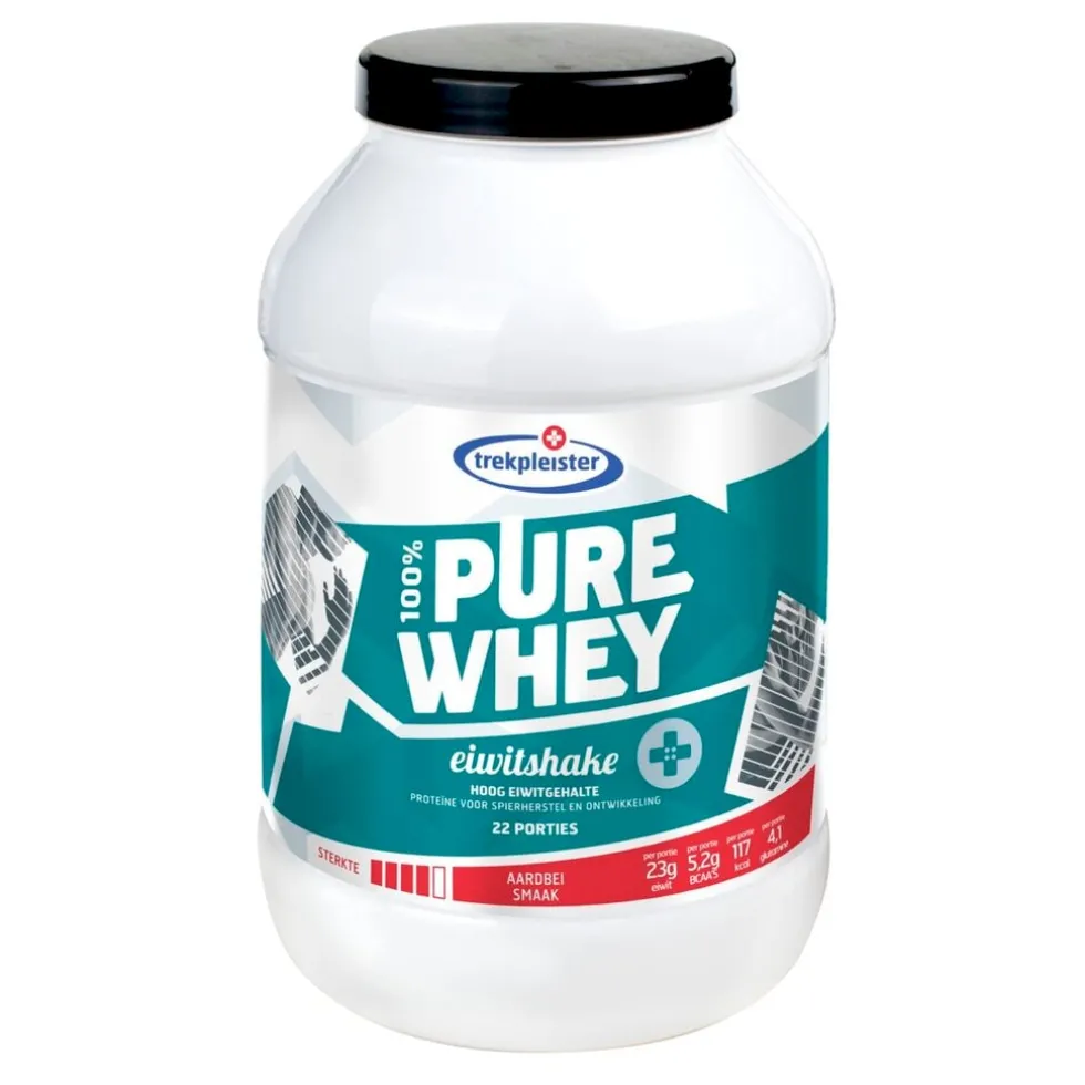 Trekpleister Strawberry 100% Pure Whey Protein Eiwitshake