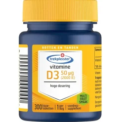 Trekpleister Vitamine D3 50 ug Kauwtabletten