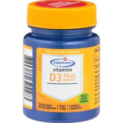 Trekpleister Vitamine D3 20 ug Kauwtabletten