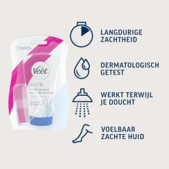 Veet In-Shower Ontharingscrème voor de Gevoelige Huid