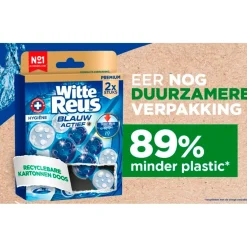 Witte Reus Blauw Actief Hygiëne Toiletblok